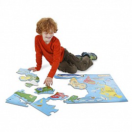 Пъзел Melissa&Doug карта на света 33ч. 10446