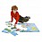 Пъзел Melissa&Doug карта на света 33ч. 10446