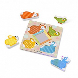 Дървен пъзел Melissa and Doug с огледало 11898