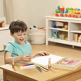 Дървени печати Melissa&Doug щастливи дръжки 12306