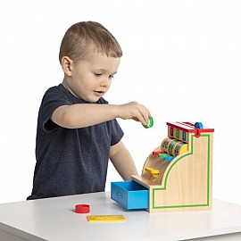 Дървен детски касов апарат Melissa and Doug 13378