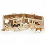 Дървена конеферма с 4 коня Melissa and Doug 13704