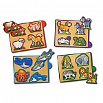 Дървен пъзел мини животни Melissa and Doug 14790