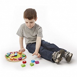 Дървен часовник сортер Melissa and Doug 18593