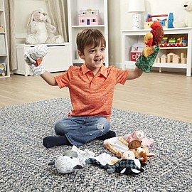 Петрушки за куклен театър Melissa and Doug Животни от фермата 19121