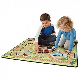 Детско килимче Melissa and Doug ЖП гара и влак 19554