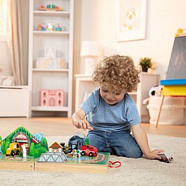 Железопътна линия Melissa&Doug в куфар 40140