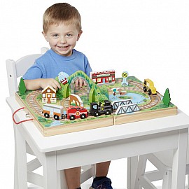 Железопътна линия Melissa&Doug в куфар 40140