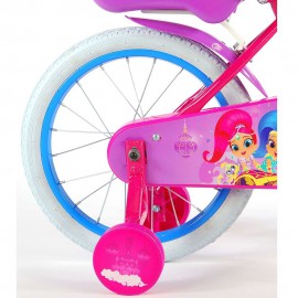 Детски велосипед с помощни колела, Shimmer & Shine, 16 инча