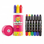 Пастели за най-малките BABY ROO, миещи се, 6 бр.