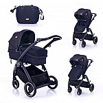 Бебешка комбинирана количка Lorelli ADRIA Black