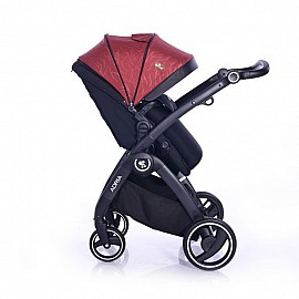 Бебешка комбинирана количка Lorelli ADRIA Black&Red