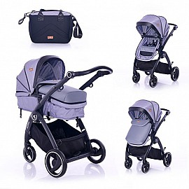 Бебешка комбинирана количка Lorelli ADRIA Grey