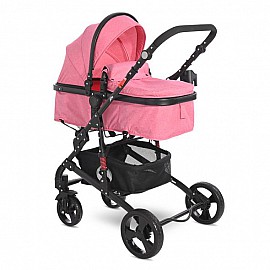 Бебешка количка Lorellli ALBA CLASSIC SET Candy Pink