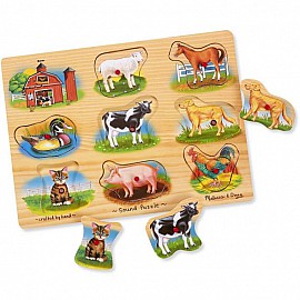 Пъзел със звуци Melissa&Doug Ферма 10268