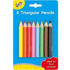 Детски 8 триъгълни молива