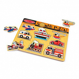 Пъзел със звуци Melissa and Doug Превозни средства 10725