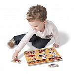 Пъзел със звуци Melissa and Doug Превозни средства 10725
