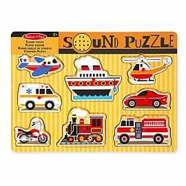 Пъзел със звуци Melissa and Doug Превозни средства 10725