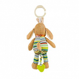 Плюшена играчка Babyono Музикално Куче с гризалка 1124