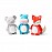 Плюшена играчка Babyono хипопотам Марсел с дрънкалка 1158