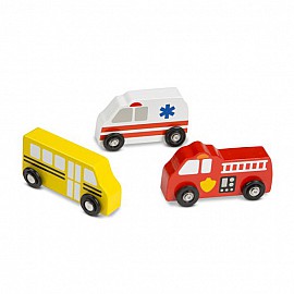 Дървен град - превозни средства Melissa and Doug 13170