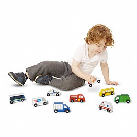 Дървен град - превозни средства Melissa and Doug 13170