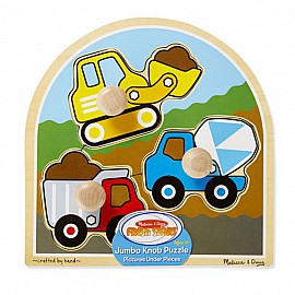 Дървен пъзел Melissa and Doug Камиони 13395