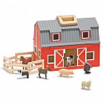 Сгъваем дървен обор с животни Melissa and Doug 13700