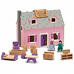 Дървена къща с обзавеждане Melissa and Doug 13701
