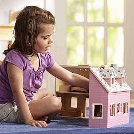 Дървена къща с обзавеждане Melissa and Doug 13701