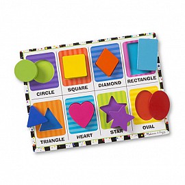 Дървен пъзел с фигури Melissa and Doug 13730