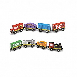 Дървен влак Melissa and Doug комплект 15186