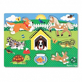 Дървен пъзел Melissa and Doug Домашни животни 19053