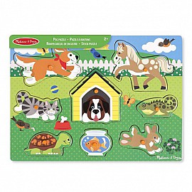 Дървен пъзел Melissa and Doug Домашни животни 19053