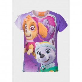 Блуза с къс ръкав за момиче със Скай и Еверест от Пес Патрул Nickelodeon