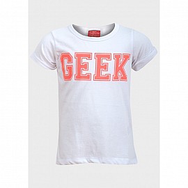 Блузка Geek Funky Diva Бяла