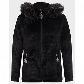 Яке за момиче пролет-есен с пух на качулката Angele Girls