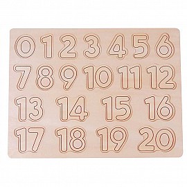 Дървен пъзел, Числата от 1 до 20