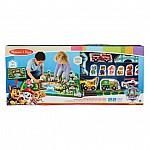 Килим с дървени превозни средства Paw Patrol Melissa and Doug 33273