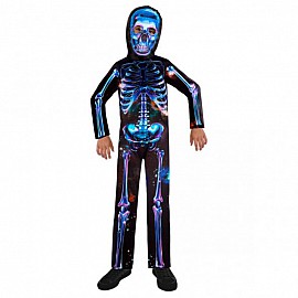 Детски карнавален костюм Amscan Neon Skeleton Boy 3-8 години