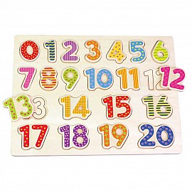 Дървен пъзел, Числата от 1 до 20