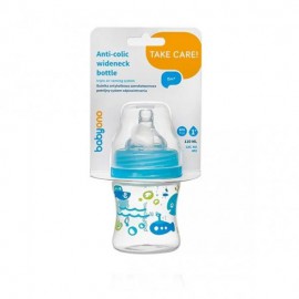 Шише Babyono широко гърло 120 мл розово 402/02