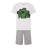 Пижама Minecraft 3 Creepers White с къс ръкав и панталон