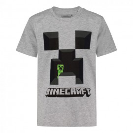 Тениска Minecraft Creeper Gray