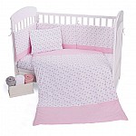 Спален комплект Kikka Boo трико 5 ч-т Pink Flowers 60х120