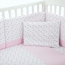 Спален комплект Kikka Boo трико 5 ч-т Pink Flowers 60х120