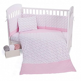 Спален комплект Kikka Boo трико 5 ч-т Pink Flowers 60х120