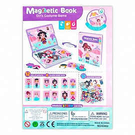 Магнитна книга Raya Toys Дрехи за момиче 51 части 63002