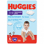 Бебешки пелени гащички HUGGIES Pants 6 15-25кг 30бр. момче